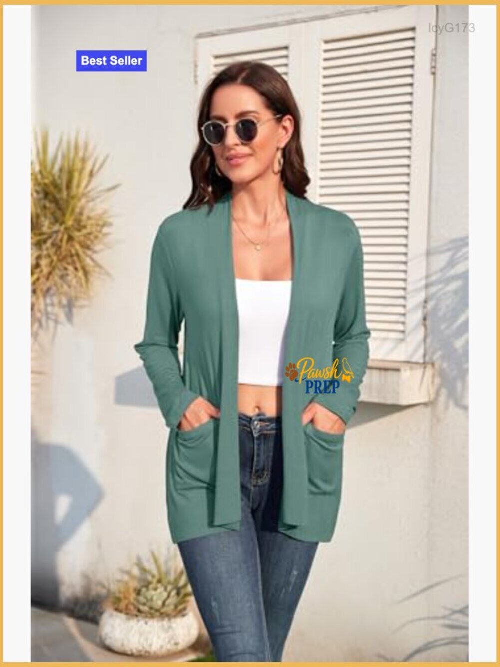 Women's Lightweight Knit Cardigan Open Front with Pockets Cozy Soft Flowy - Picture 5 of 7